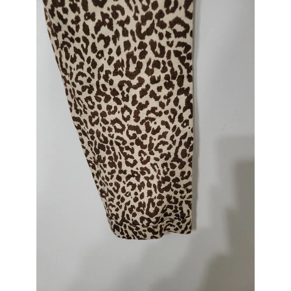 J Crew Women's Pants Size‎ 00 Leopard Print Capri